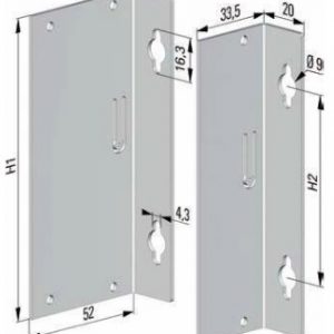 Railo side pl.  wall-mounting