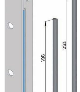 Shielding strip form D 1,5x2,0