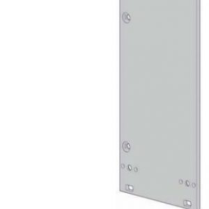 Front panel for plu-in units,